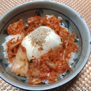 冷奴キムチ丼